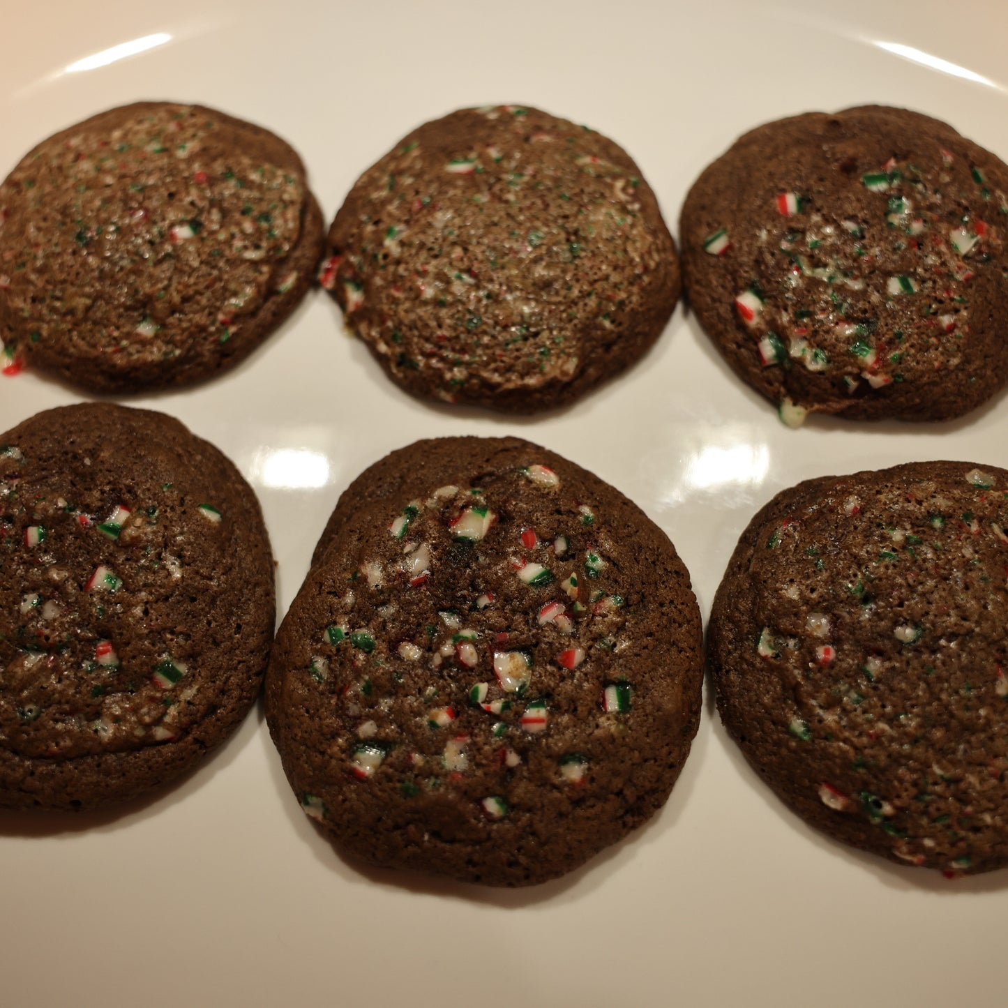 Chocolate Peppermint Sourdough Cookies