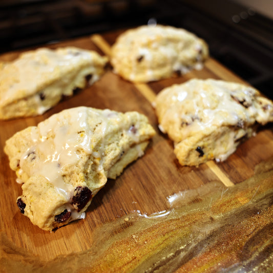 Cranberry Orange Sourdough Scone