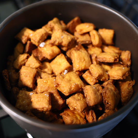 Sourdough Cheddar Crackers