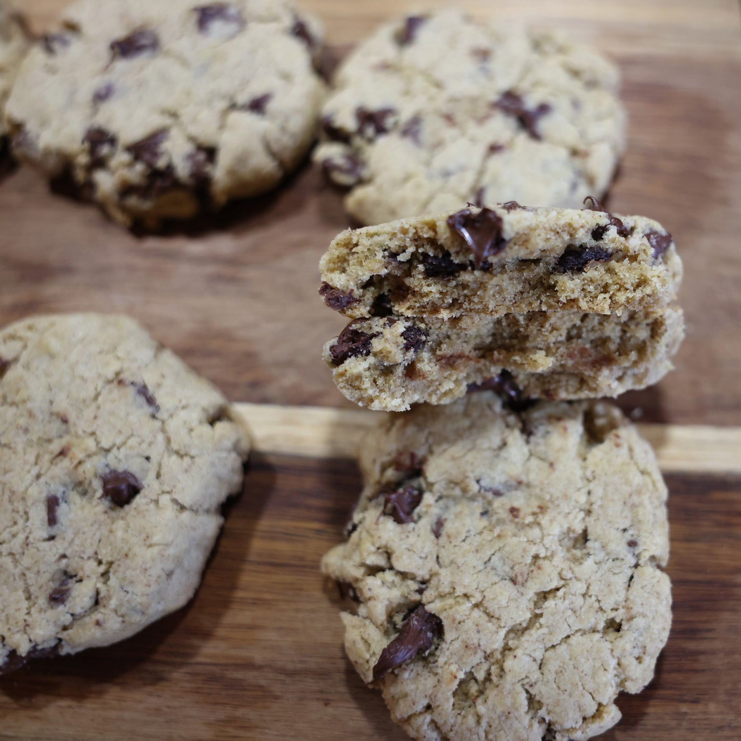 Gluten Free Sourdough Chocolate Chip Cookies