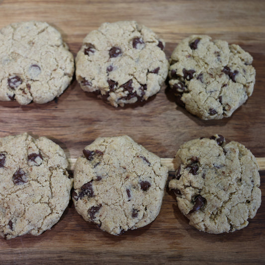 Gluten Free Sourdough Chocolate Chip Cookies