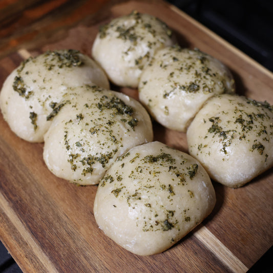 Garlic Sourdough Dinner Rolls