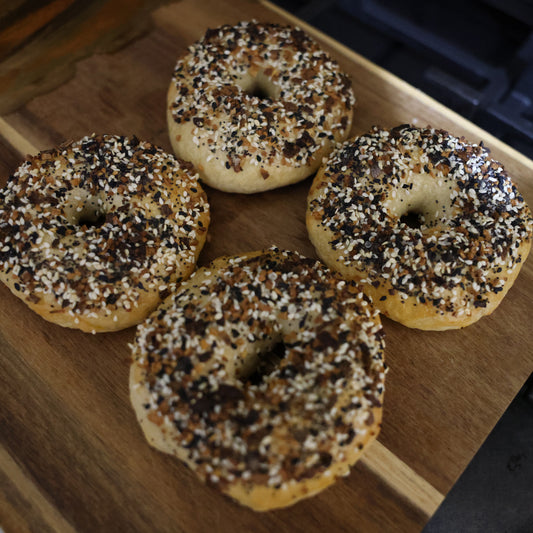 Everything Sourdough Bagels