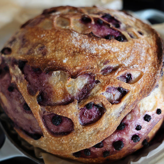 Lemon Blueberry Sourdough Loaf Recipe