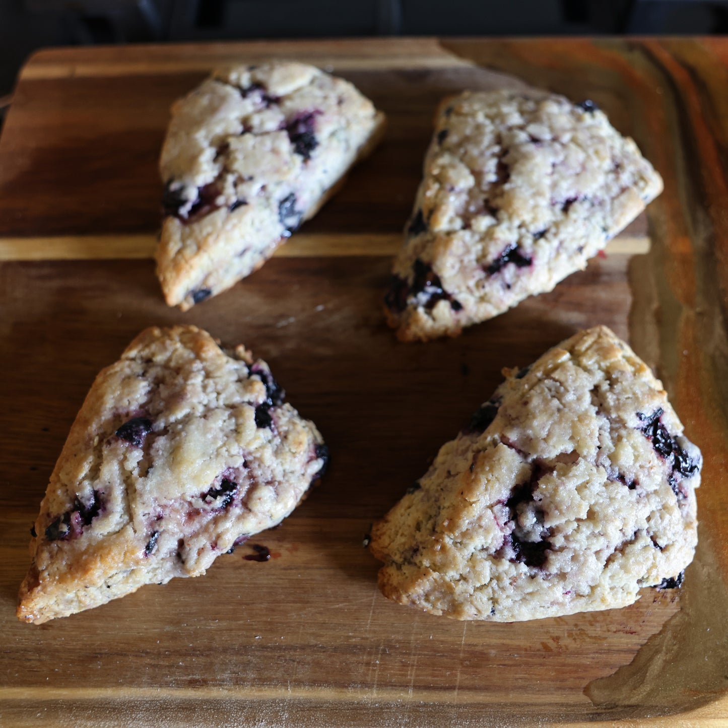 Gluten Free Blueberry Scone with Lemon Glaze