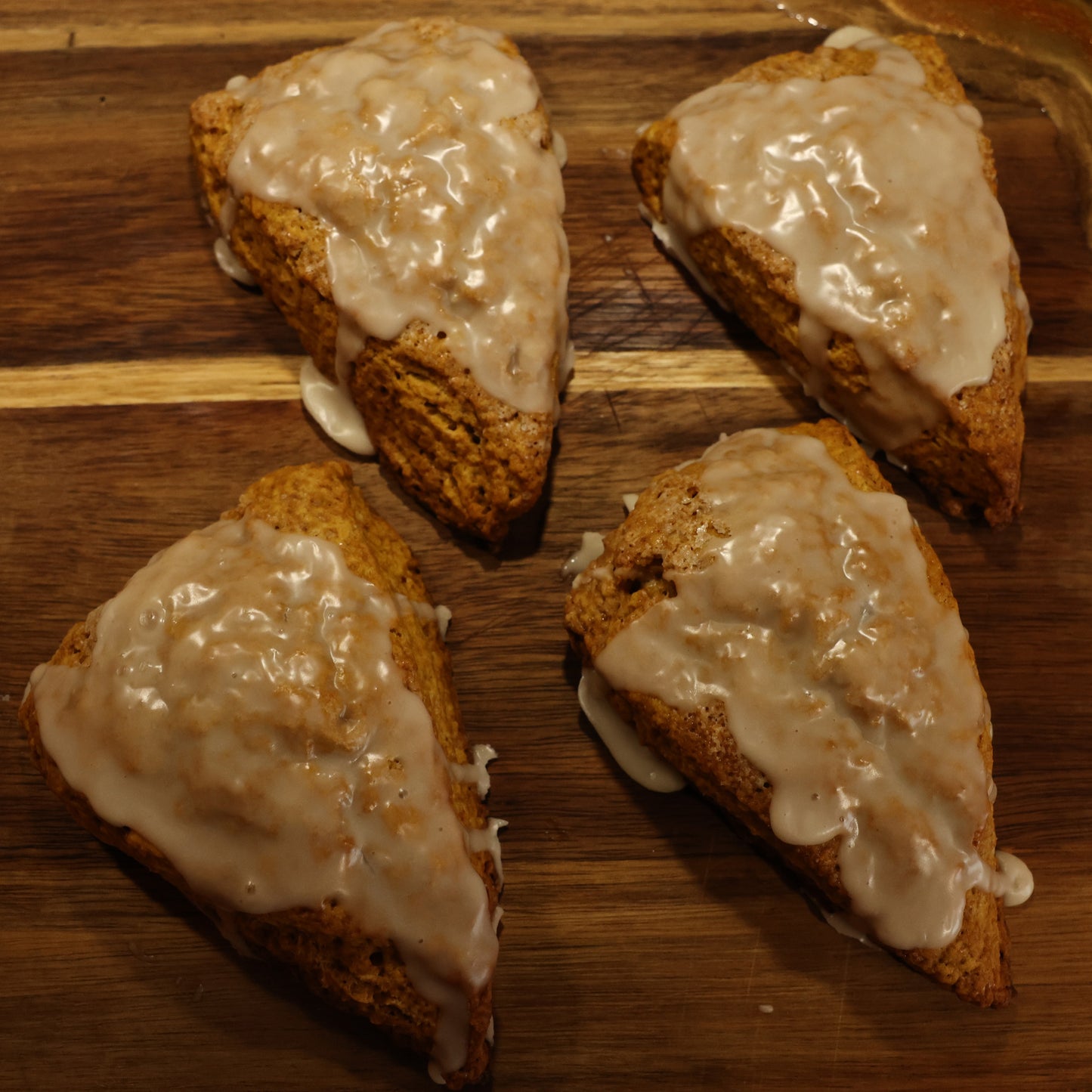 Sourdough Pumpkin Scone (With Maple Glaze)
